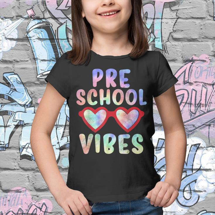 Back To School Preschool Vibes Tie Dye First Day Girl Kids Youth T-shirt