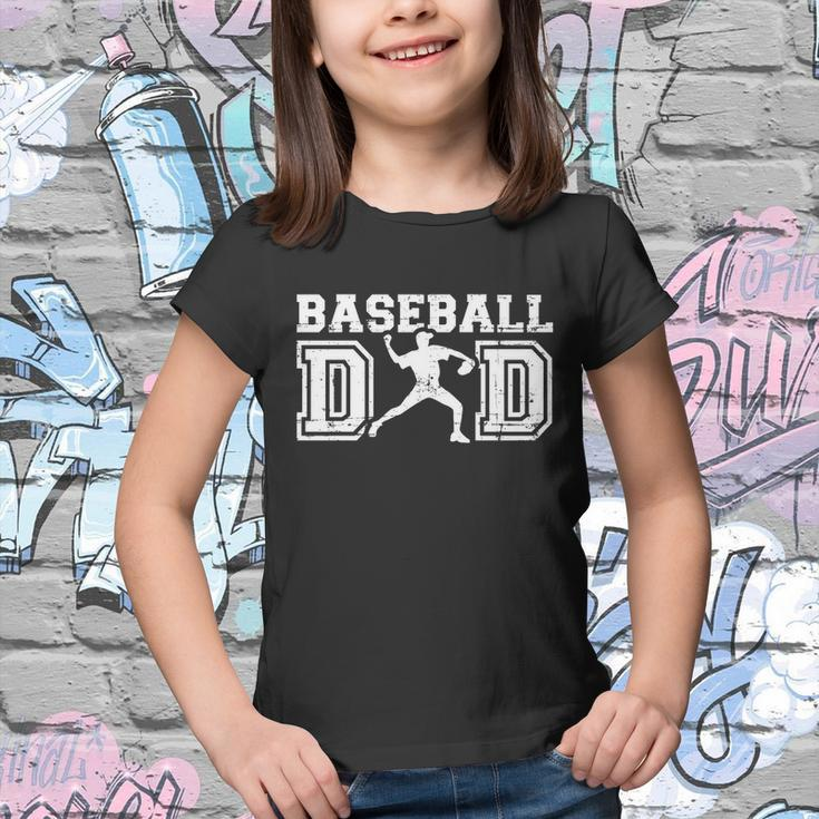 Baseball Dad Gift For Fathers Day Youth T-shirt