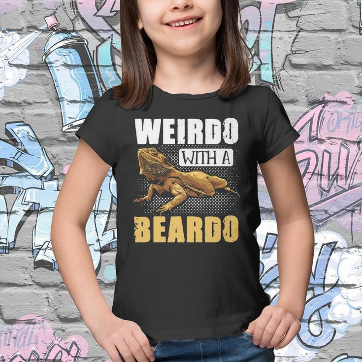 Bearded Dragon Weirdo With A Beardo Reptiles Youth T-shirt