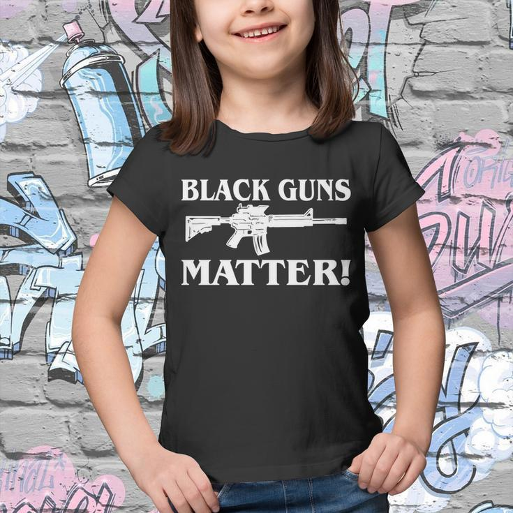 Black Guns Matter Ar-15 2Nd Amendment Youth T-shirt