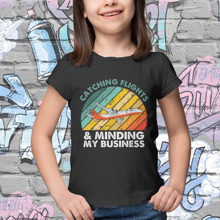 Catching Flights & Minding My Business Vintage Youth T-shirt