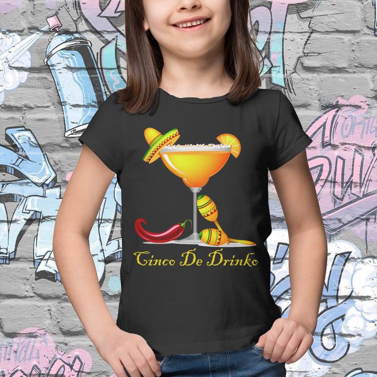 Cinco De Drinko Margarita Mayo Funny Day Of The Dead Tshirt Youth T-shirt