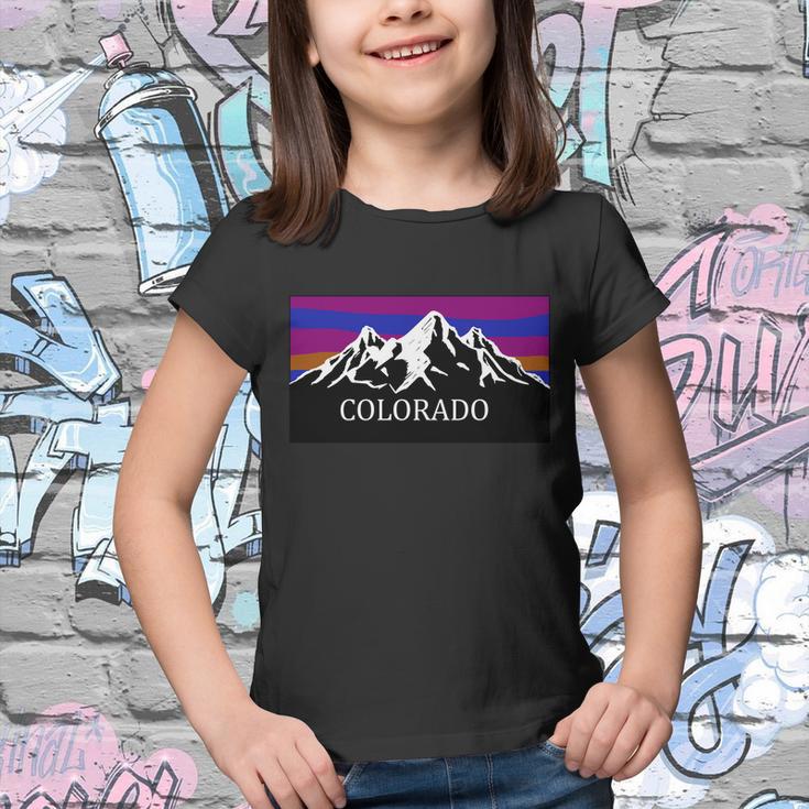 Colorado Mountains Outdoor Flag Mcma Youth T-shirt