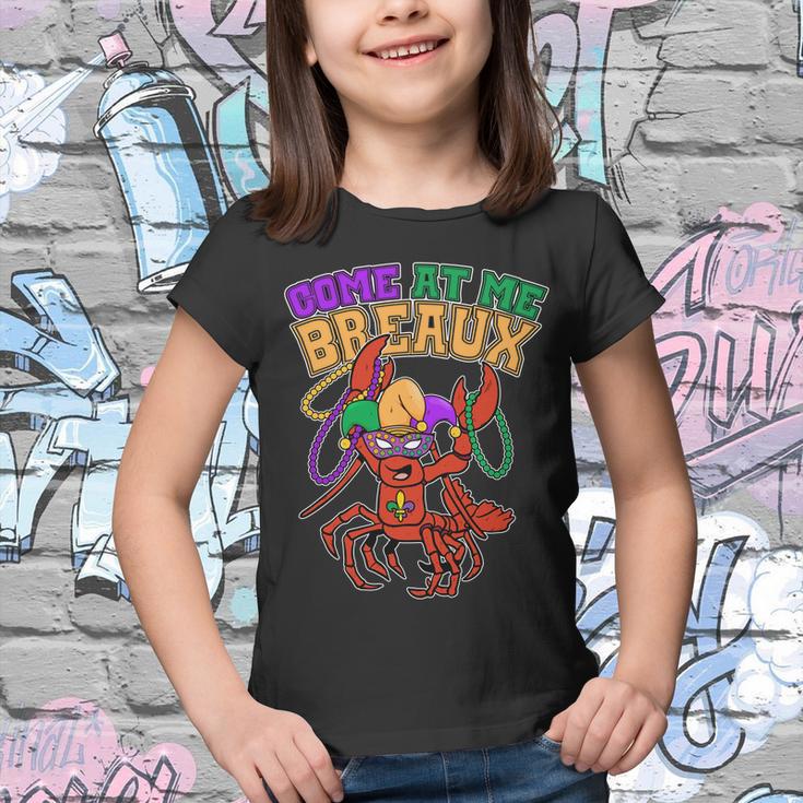 Come At Me Breaux Mardi Gras Crawfish Youth T-shirt