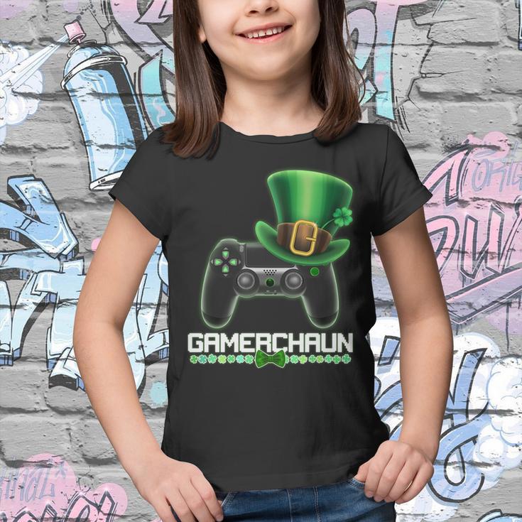 Cool St Patricks Day Gamerchaun Game Controller Leprechaun Youth T-shirt