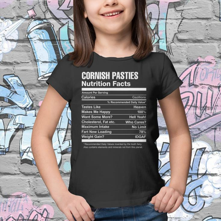 Cornish Pasties Nutrition Facts Funny Youth T-shirt