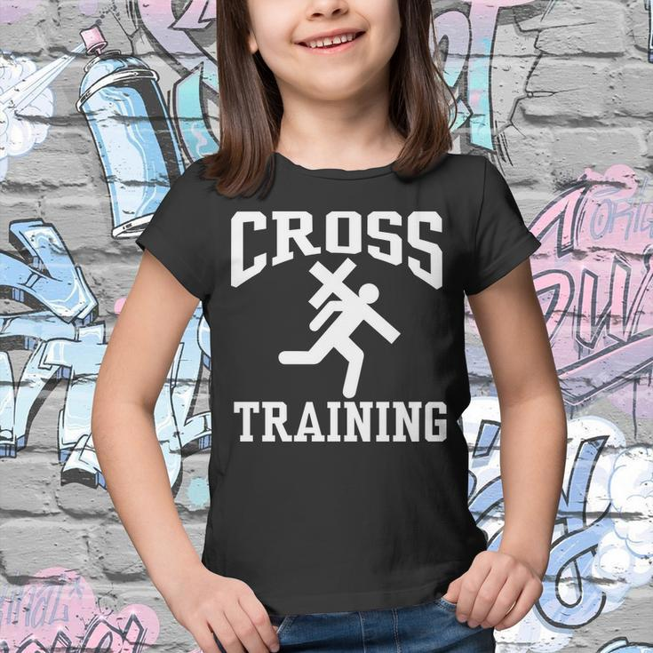 Cross Training Jesus Christian Catholic Tshirt Youth T-shirt