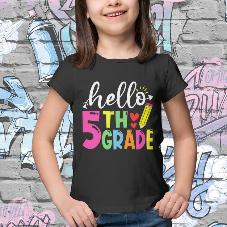 Cute Hello Fifth Grade Outfit Happy Last Day Of School Great Gift Youth T-shirt