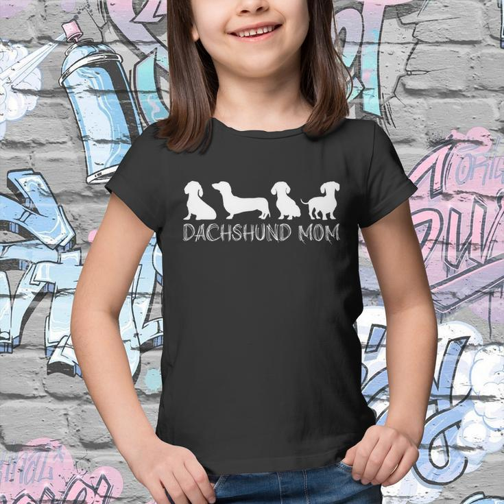 Dachshund Mom Wiener Doxie Mom Cute Doxie Graphic Dog Lover Gift V3 Youth T-shirt