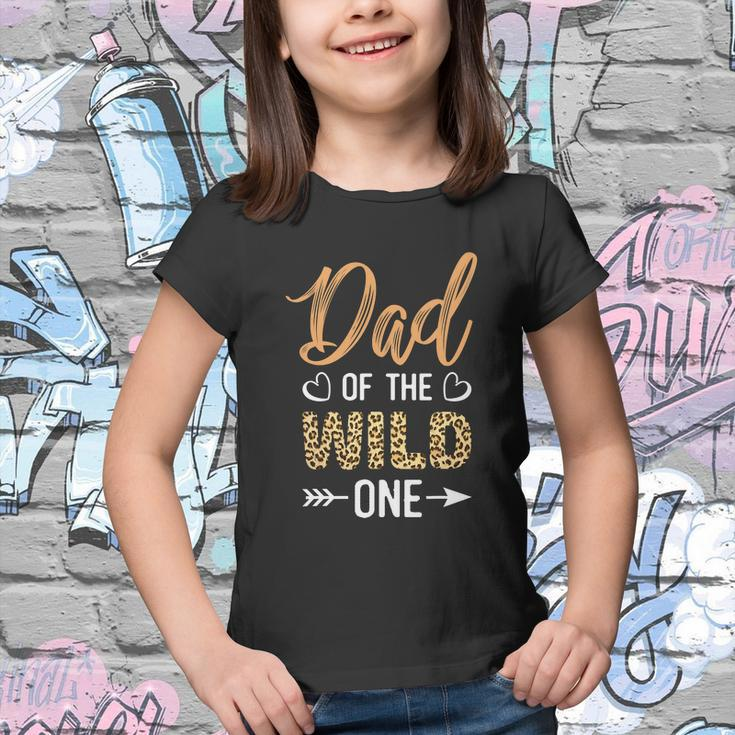 Dad Of The Wild One Toddler 1St Birthday Leopard Dad Boy Youth T-shirt