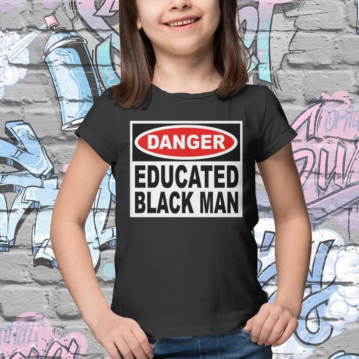 Danger Educated Black Man V2 Youth T-shirt