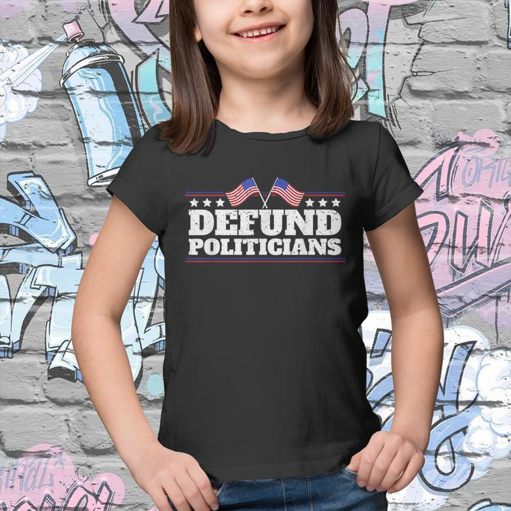 Defund Politicians American Flag Youth T-shirt