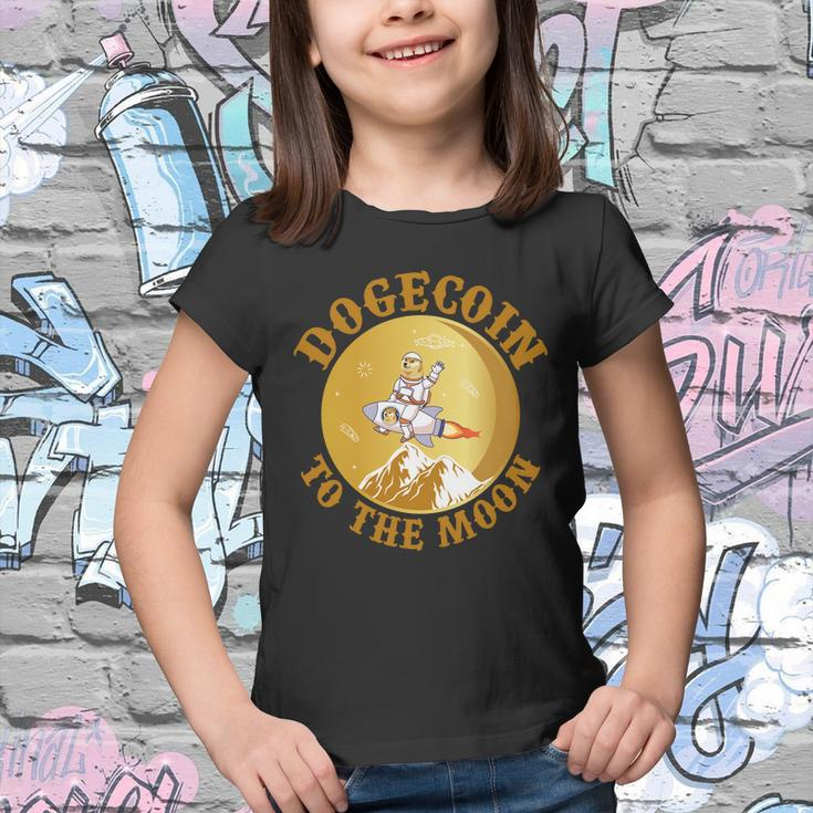 Dogecoin Vintage To The Moon Tshirt Youth T-shirt
