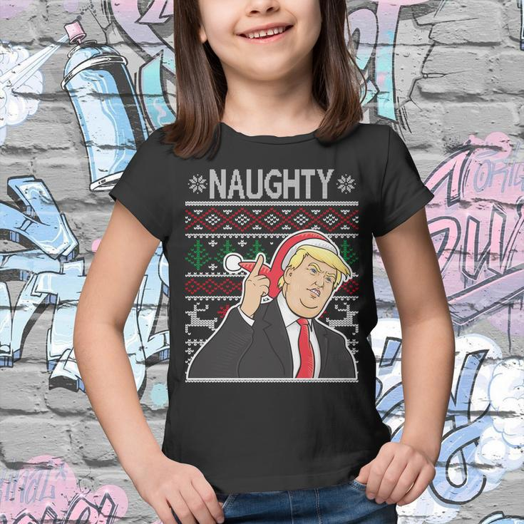 Donald Trump Naughty Ugly Christmas Youth T-shirt