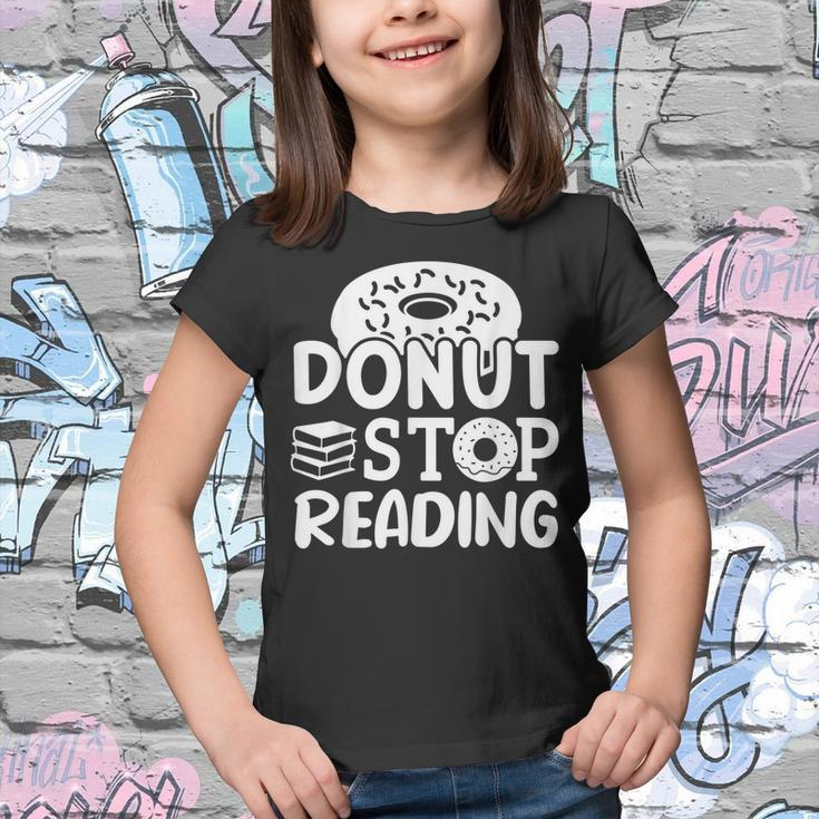 Donut Stop Reading I Love Reading Is My Jam Book Lover Youth T-shirt