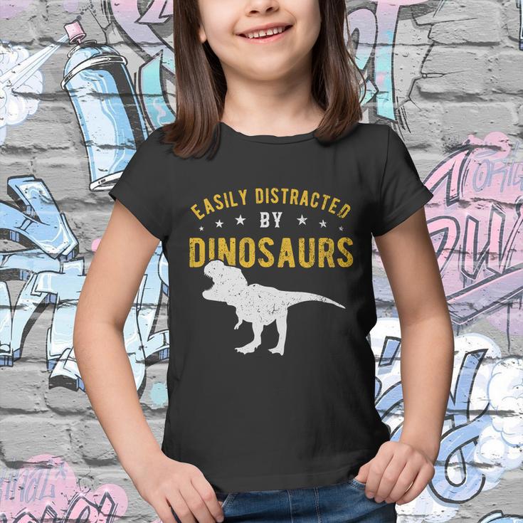 Easily Distracted By Dinosaurs Cute Gift Youth T-shirt