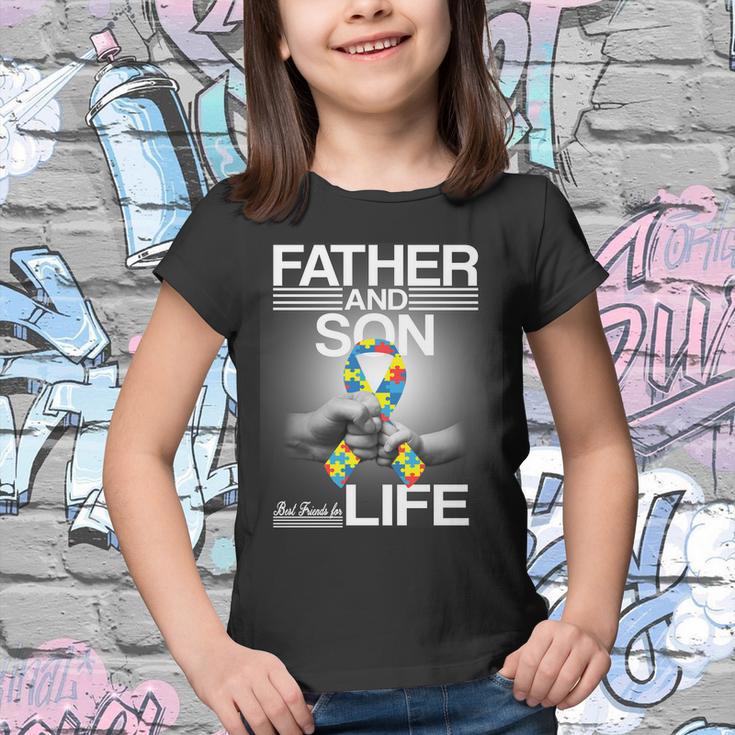 Father Son Best Friends For Life Autism Awareness Tshirt Youth T-shirt