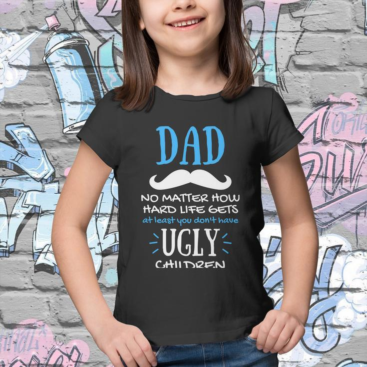 Fathers Day For Father From Daughter Son The Best Father Graphic Design Printed Casual Daily Basic Youth T-shirt