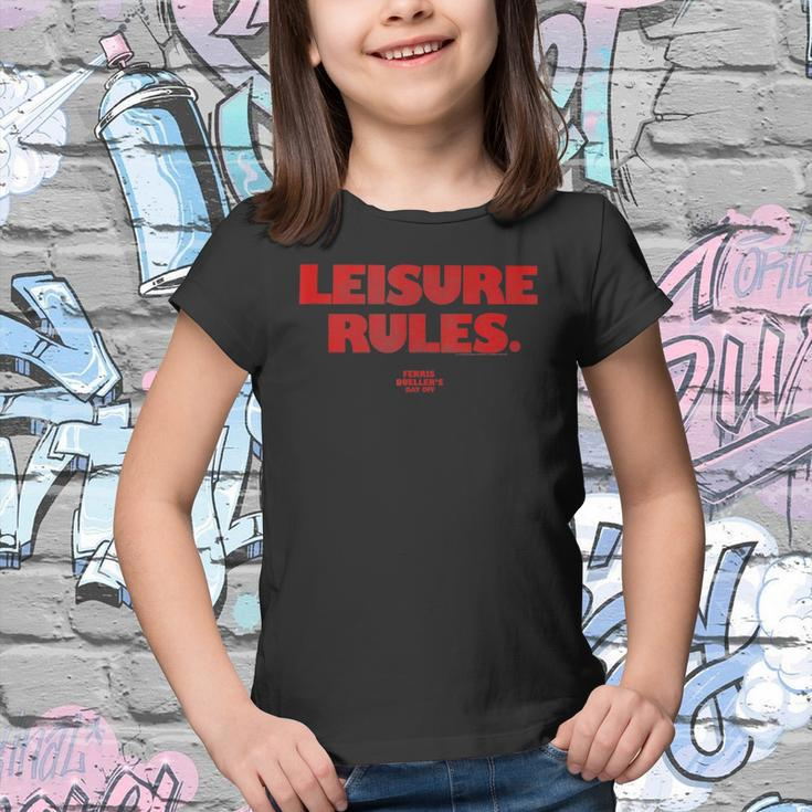 Ferris Bueller&8217S Day Off Leisure Rules Youth T-shirt