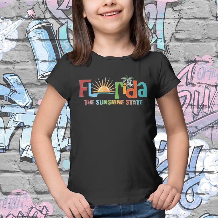 Florida The Sunshine State Colorful Youth T-shirt