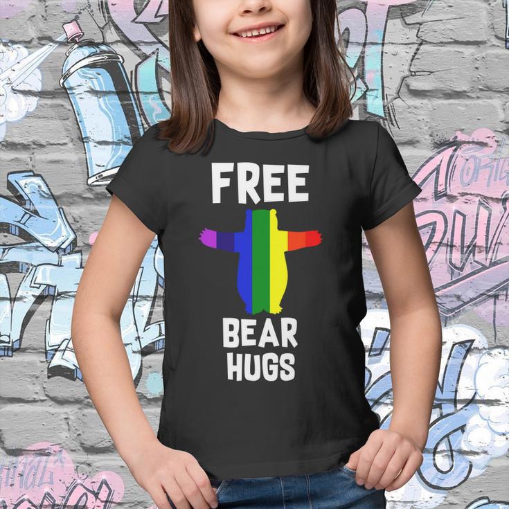 Free Bear Hugs Gay Pride Tshirt Youth T-shirt