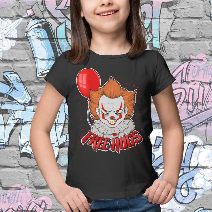 Free Hugs Scary Clown Funny Youth T-shirt
