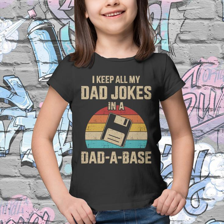 Funny Dad Jokes In Dadcute Giftacute Giftbase Vintage For Fathers Day Gift Youth T-shirt