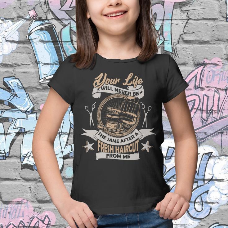 Funny Fresh Haircut Hair Stylist Youth T-shirt