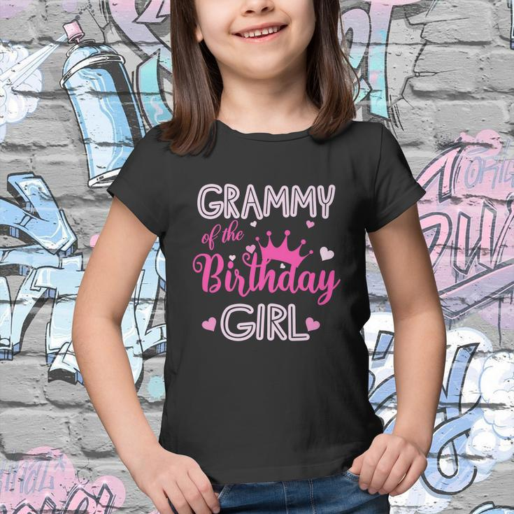 Funny Grammy Of The Birthday Girl Cute Pink Youth T-shirt