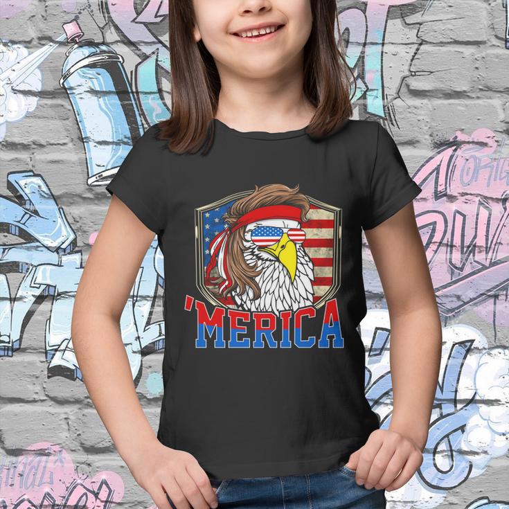 Funny July 4Th Cute Gift Merica 4Th Of July Bald Eagle Mullet Gift Youth T-shirt