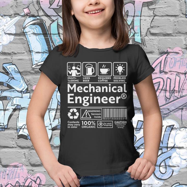 Funny Mechanical Engineer Label Youth T-shirt