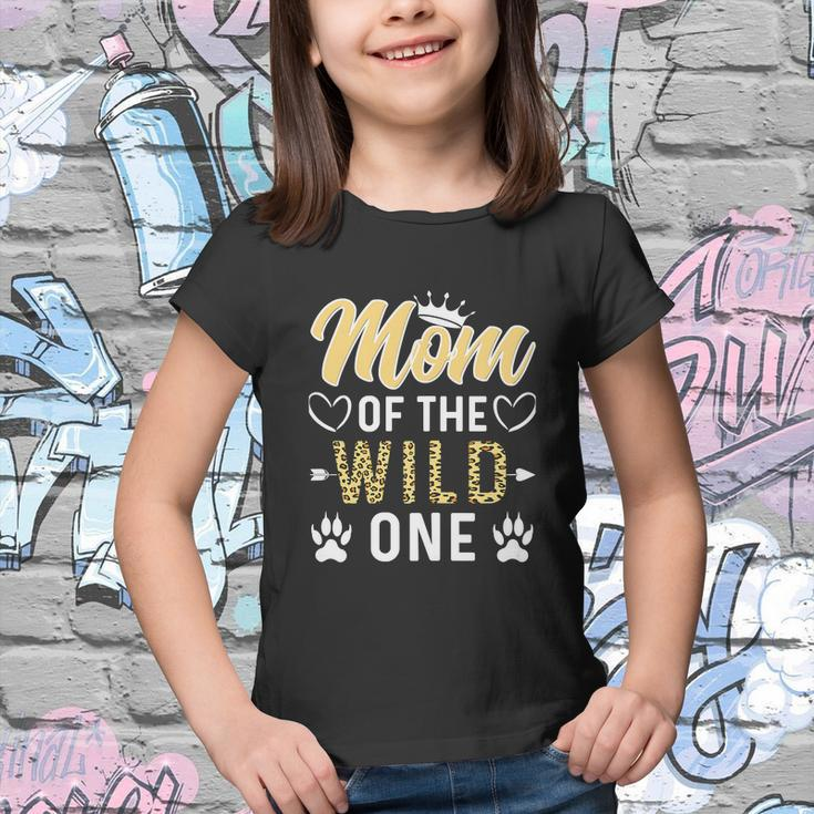 Funny Mom Of The Wild One 1St Birthday Matching Family Youth T-shirt