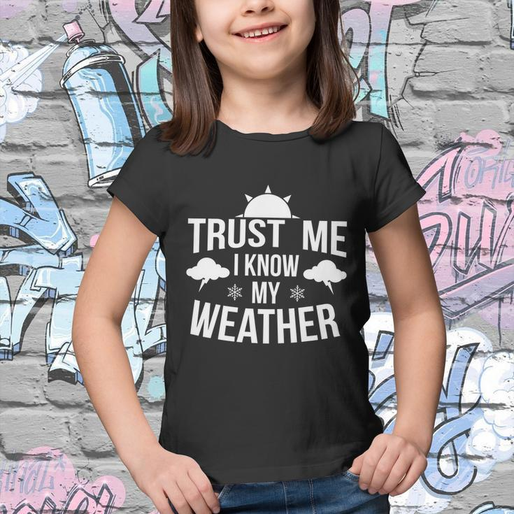 Funny Weather Meteorologist Gift Forecaster Weatherman Climate Fun Gift Youth T-shirt