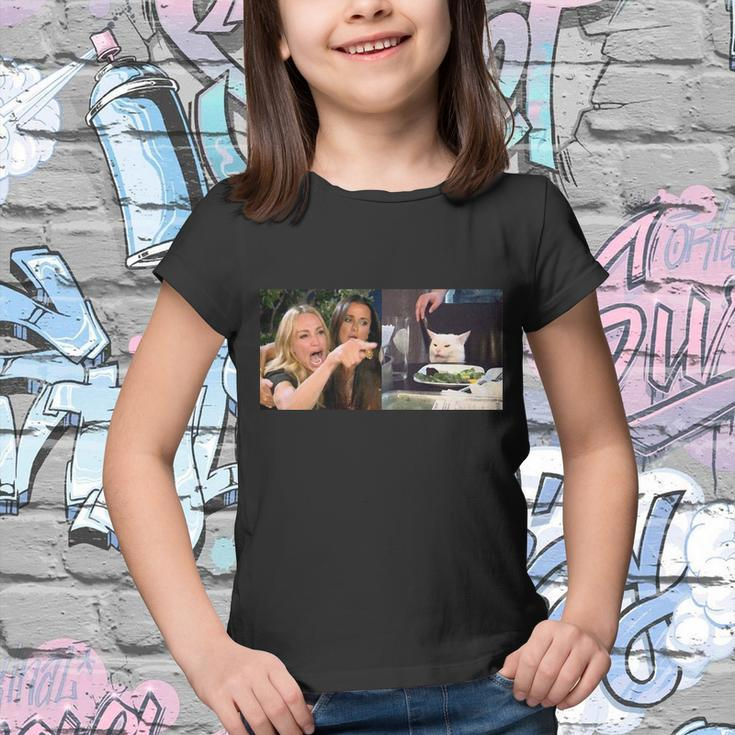 Funny Woman Yelling At Cat Meme Tshirt Youth T-shirt