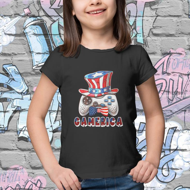 Gamerica 4Th Of July Usa Flag Youth T-shirt