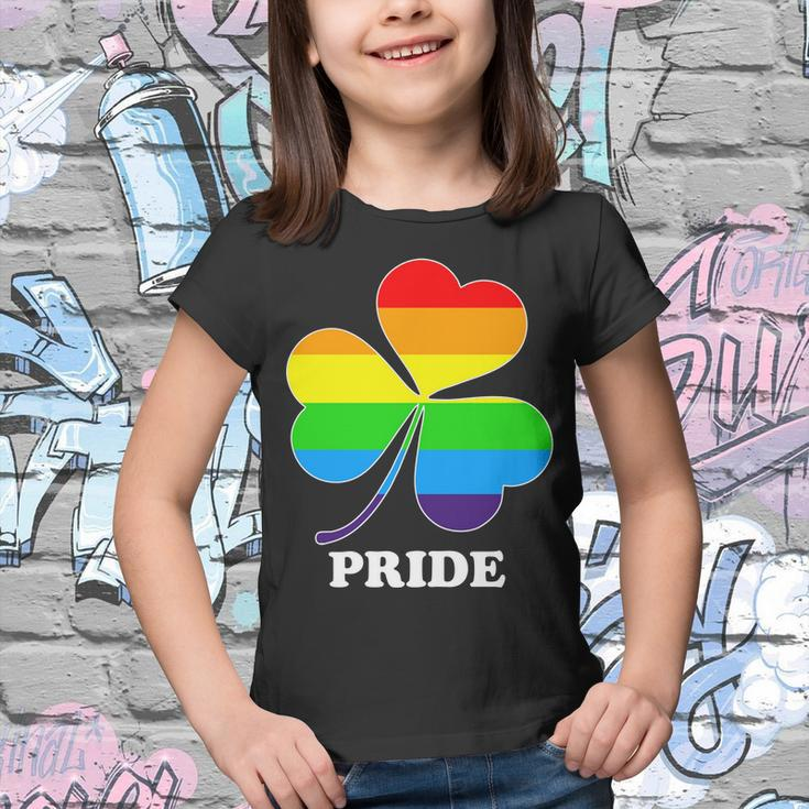 Gay Pride Cloverleaf Rainbow Tshirt Youth T-shirt