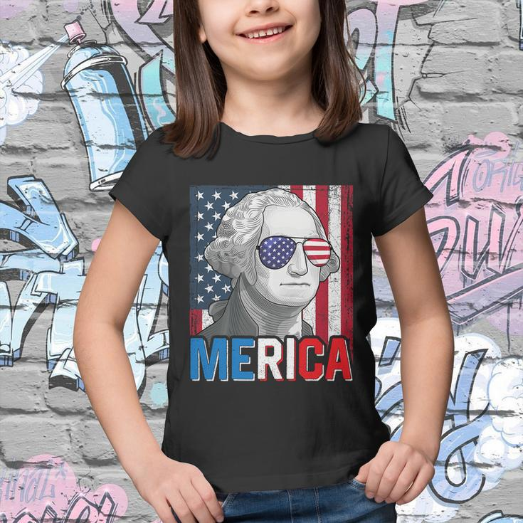 George Washington 4Th Of July Merica Men Women American Flag Youth T-shirt