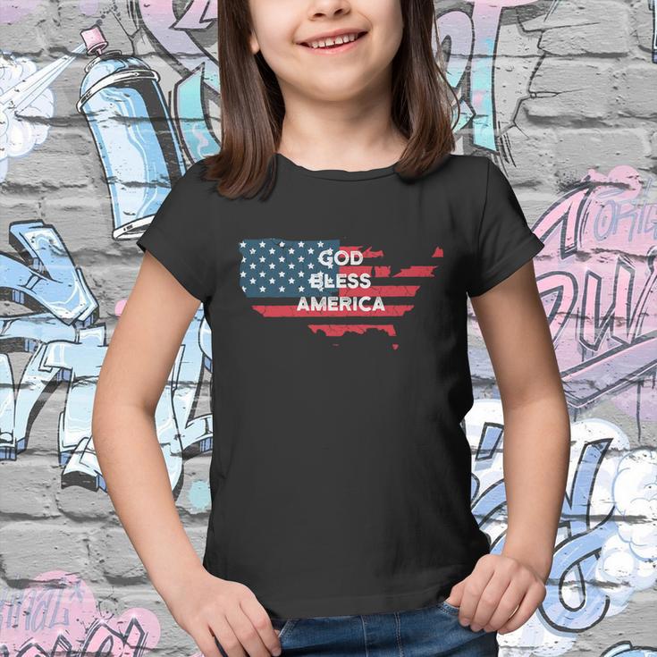 God Bless America Usa American Flag United States Country Cool Gift Youth T-shirt