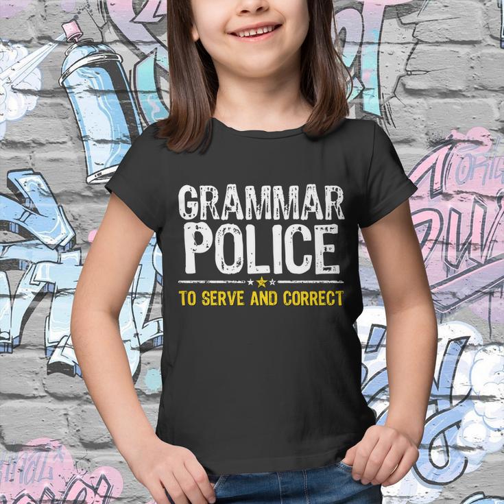 Grammar Police To Serve And Correct Funny Meme Tshirt Youth T-shirt