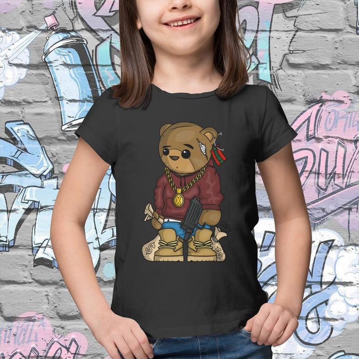 Hip Hop Teddy Bear With Gun Get Money Rap Music Lover Gift Youth T-shirt