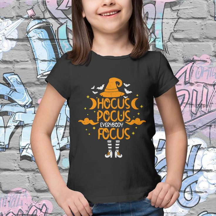 Hocus Pocus Focus Witch Halloween Quote Youth T-shirt