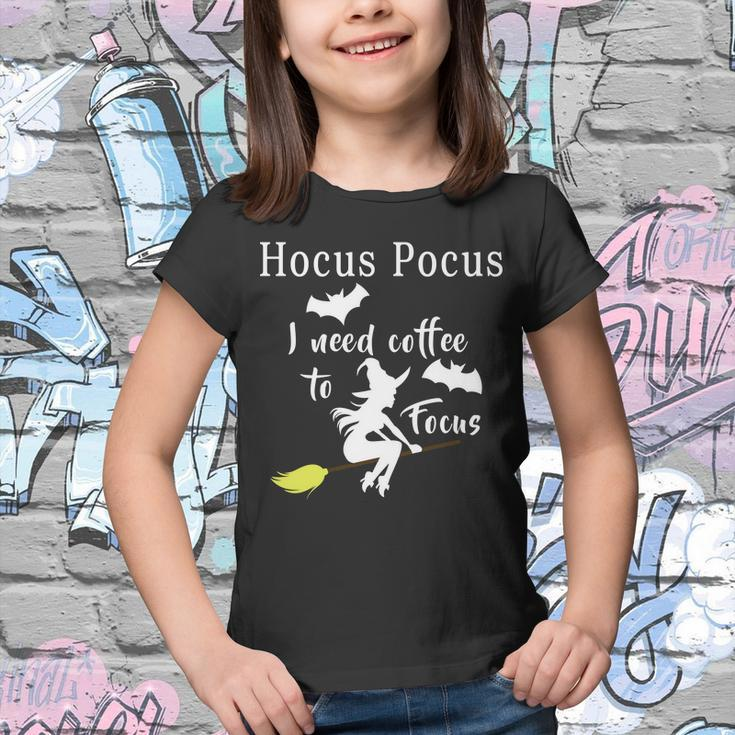 Hocus Pocus I Need Coffee To Focus Youth T-shirt