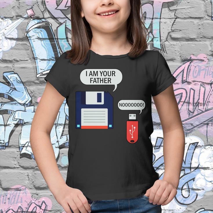 I Am Your Father Retro Floppy Disk Usb Tshirt Youth T-shirt