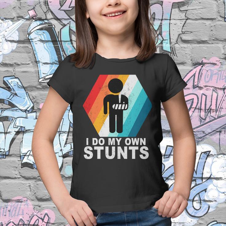 I Do My Own Stunts Retro Funny Meme Youth T-shirt