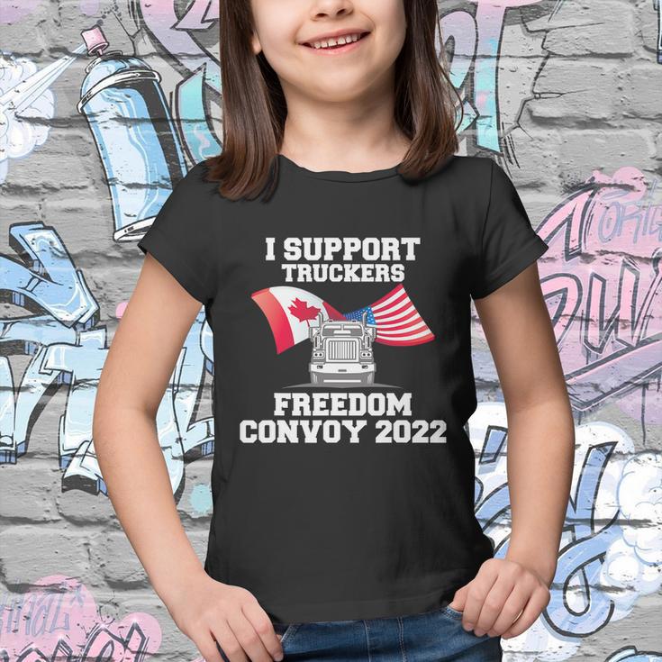 I Support Truckers Freedom Convoy 2022 Trucker Gift Design Tshirt Youth T-shirt