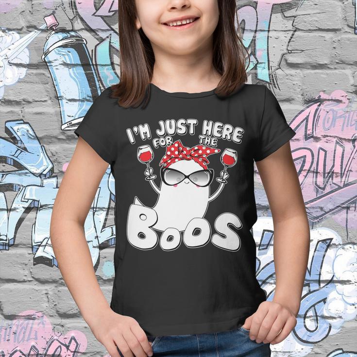 Im Just Here For The Boos Wine Lover Youth T-shirt