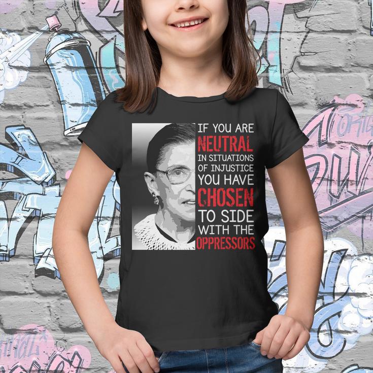 Injustice Ruth Bader Ginsburg Notorious Rbg Quote Youth T-shirt