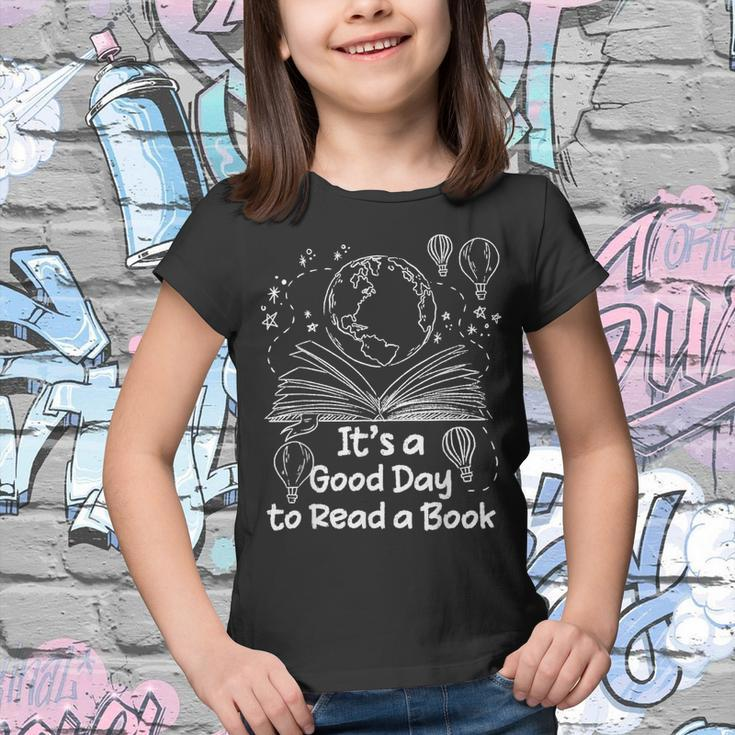 Its A Good Day To Read A Book Bookworm Book Lovers Vintage Youth T-shirt