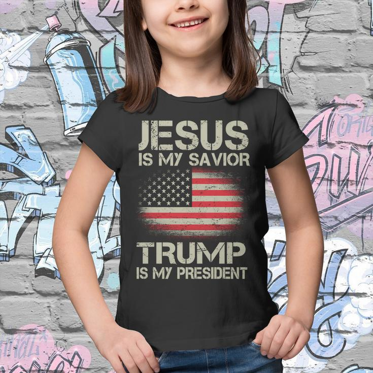 Jesus Is My Savior Trump Is My President Tshirt Youth T-shirt