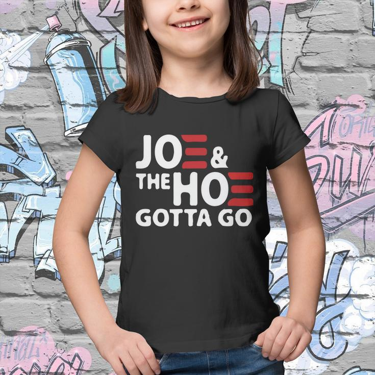 Joe And The Ho Gotta Go Funny Anti Biden Harris Youth T-shirt